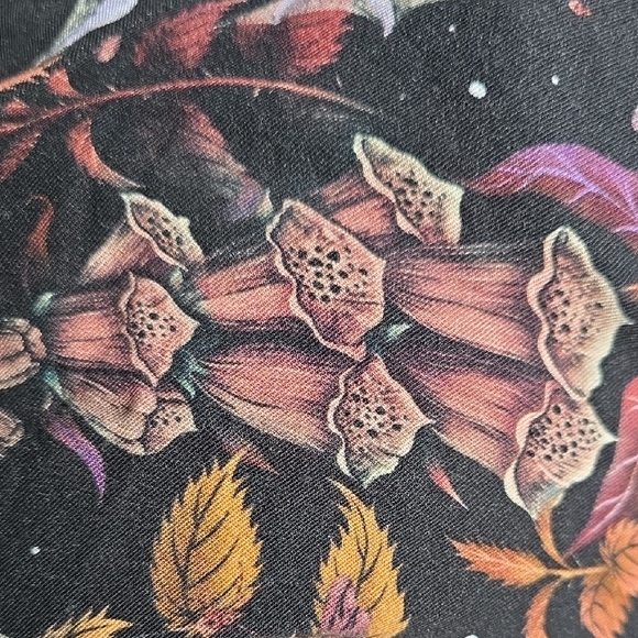 Floral Black Button Down Dress - Picture 8 of 10